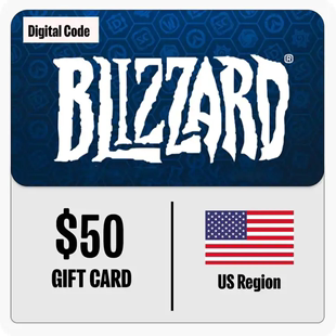 US$50 美服Blizzard 魔獸 Battle.net 炉石 暗黑 暴雪战网礼品卡