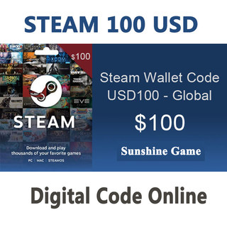 美国steam钱包充值点卡100美金 steam wallet gift card USD100