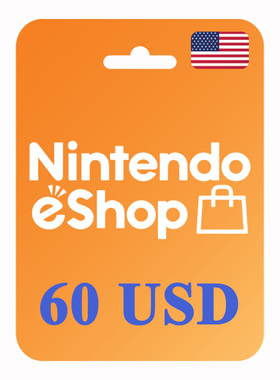 Nintendo USD60 eShop Prepaid Code 美国任天堂充值卡60 Dollars