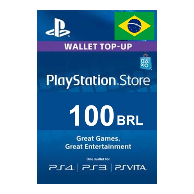 PSN Card R$100 GIFT CARD Brazil巴西PSN充值卡100巴西雷亚尔-封面