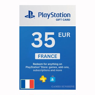 Code français 法国充值卡 Digital PSN EUR Store Compte