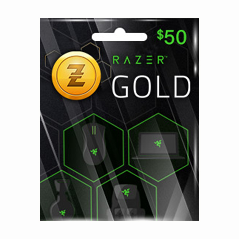 Razer Gold雷蛇充值卡50美元 ZGold MOL Points 50USD全球帐户