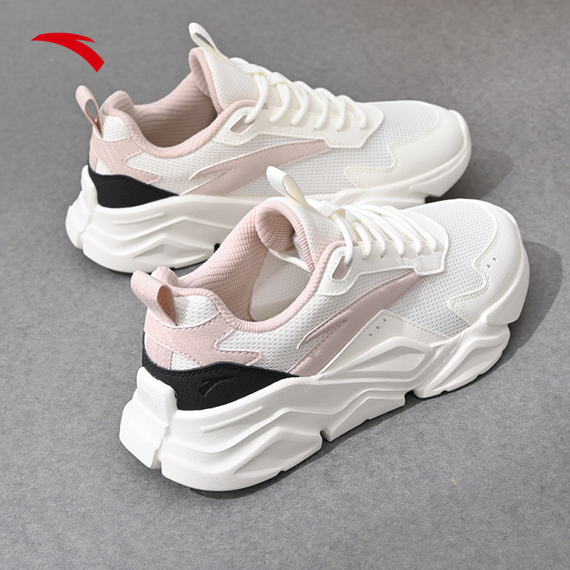 安踏女鞋运动鞋女款2026新款春季厚底增高小白鞋子女爆款休闲鞋女