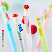 笔方说思路打开解压中性笔开关笔初中生刷题笔按动黑笔签字笔黑色