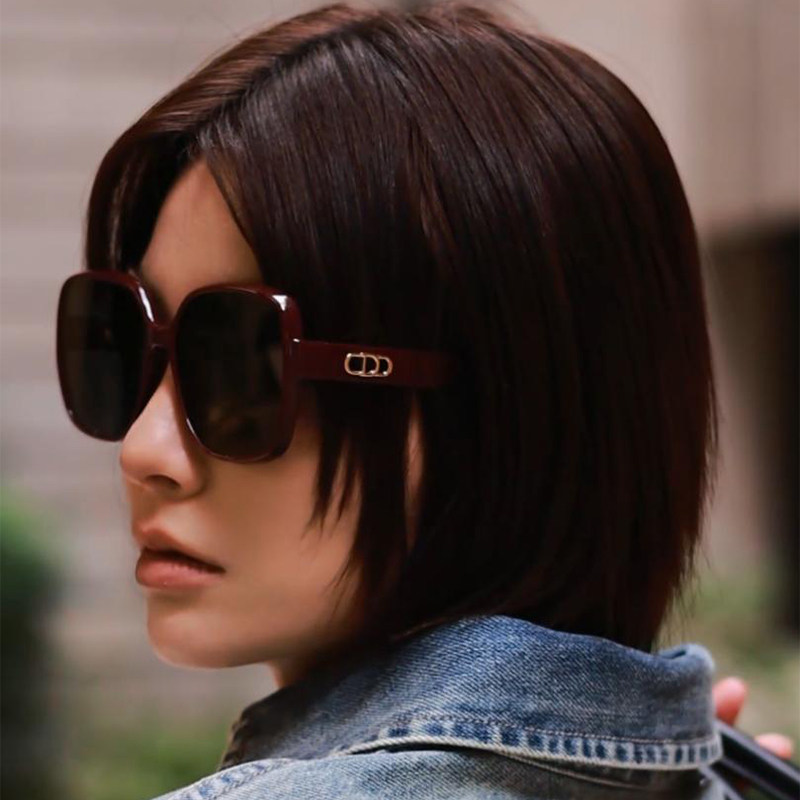 2025年新款超大框偏光太阳镜女士大脸显瘦防紫外线高级感近视墨镜