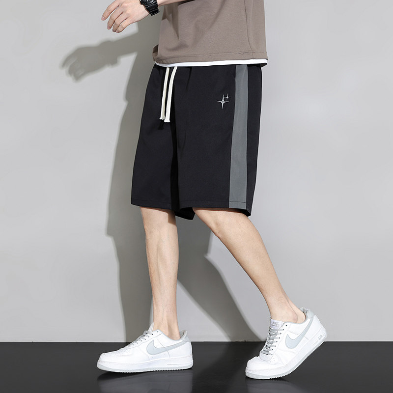 短裤男夏季薄款宽松大裤衩外穿休闲运动沙滩青少年潮牌五分中裤子