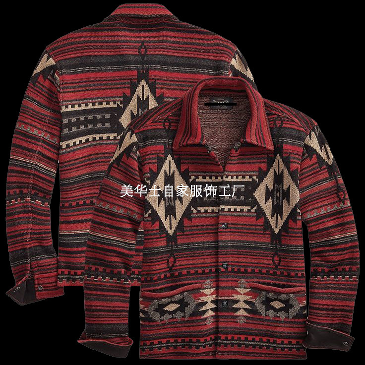 RRL复古羊毛长袖衬衫西南风现货