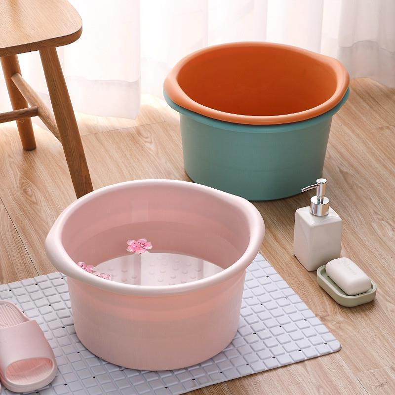 泡脚桶家用加高过小腿塑料洗脚盆按摩厚足浴桶足疗保温养生洗脚桶