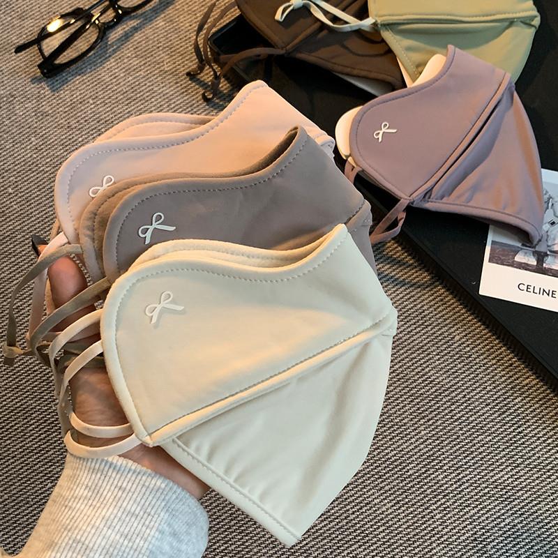 高颜值3D立体保暖加厚口罩女2024年秋冬季防风防寒亲肤透气面罩潮