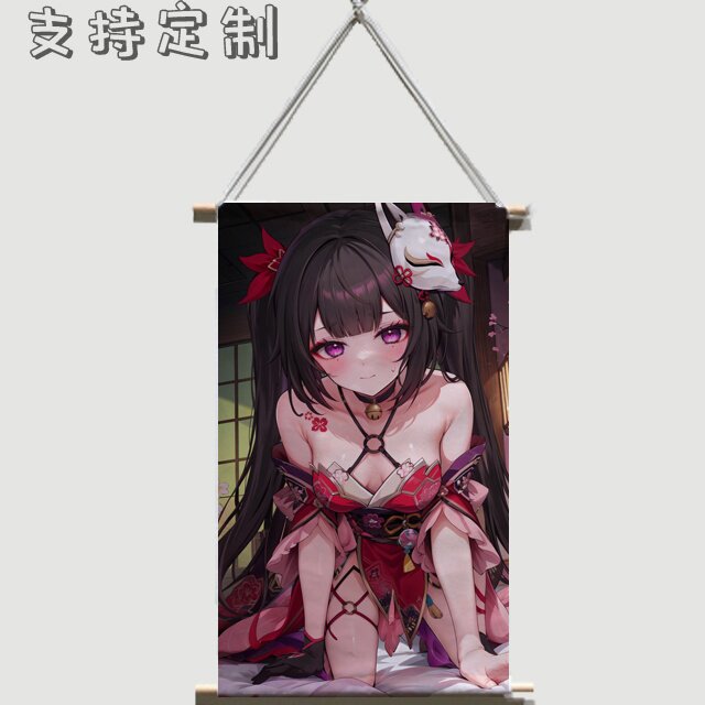 花火卷轴挂画崩铁二次元定制海报崩坏星穹铁道人物墙贴宿舍床头画