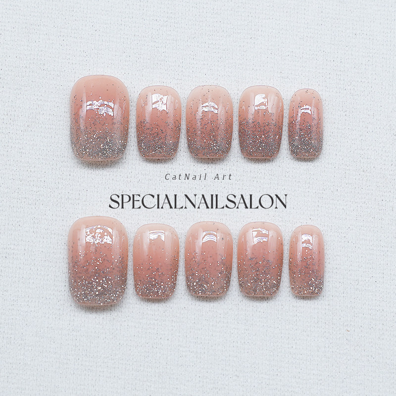 【云上星河】纯手工穿戴甲爆闪钻饰日常百搭裸色高级感猫眼美甲片,彩妆/香水/美妆工具,穿戴甲/甲片,淘宝优惠券,粉丝福利购,淘宝优惠卷