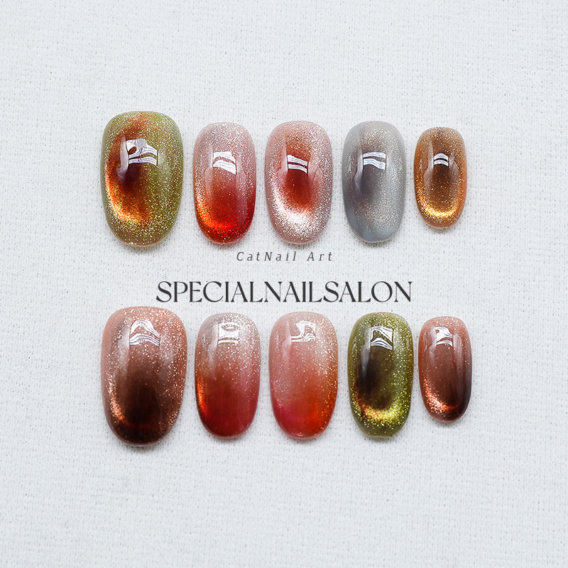 【新岁霞光】纯手工穿戴甲追光玻璃珠爆闪猫眼焕彩高级感美甲贴片,彩妆/香水/美妆工具,穿戴甲/甲片,淘宝优惠券,粉丝福利购,淘宝优惠卷