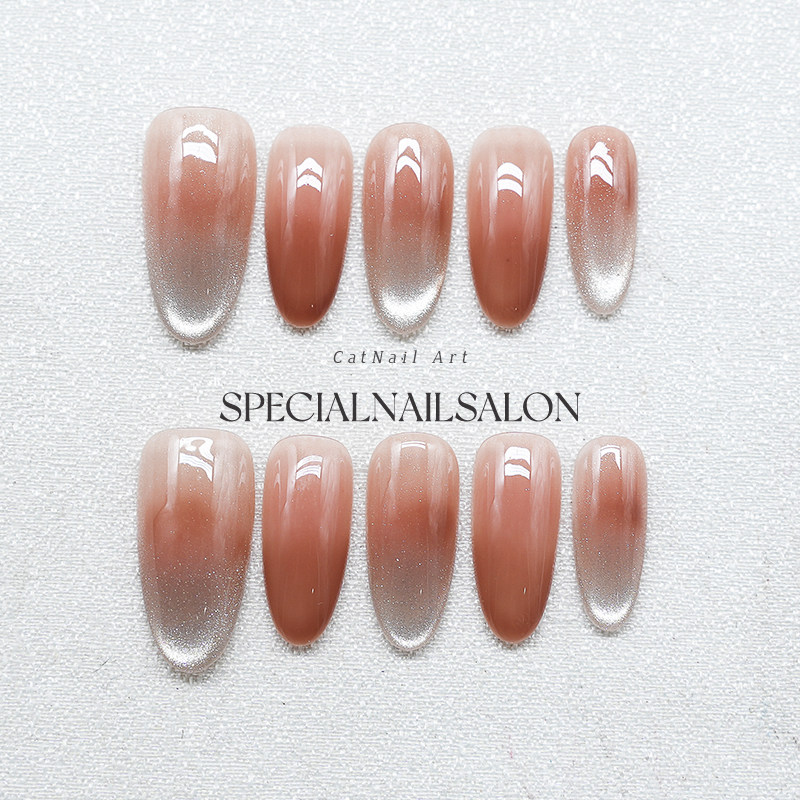 【焦糖薄雾】纯手工穿戴甲琥珀猫眼秋冬新款气质氛围感显白美甲片,彩妆/香水/美妆工具,穿戴甲/甲片,淘宝优惠券,粉丝福利购,淘宝优惠卷