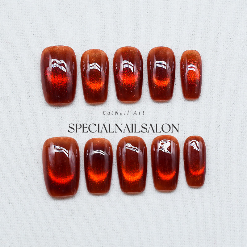 【橙意满满】纯手工穿戴甲2026新款晕染日常爆闪猫眼短款美甲贴片,彩妆/香水/美妆工具,穿戴甲/甲片,淘宝优惠券,粉丝福利购,淘宝优惠卷