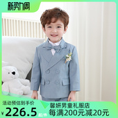 儿童西装 男童礼服宝宝西服帅气英伦风生日演出服钢琴花童外套 套装