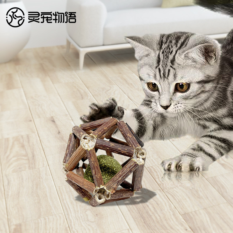 猫咪玩具天然木天蓼玲珑球薄荷 铃铛款 耐啃耐咬磨牙洁齿可玩可食属于什么档次？