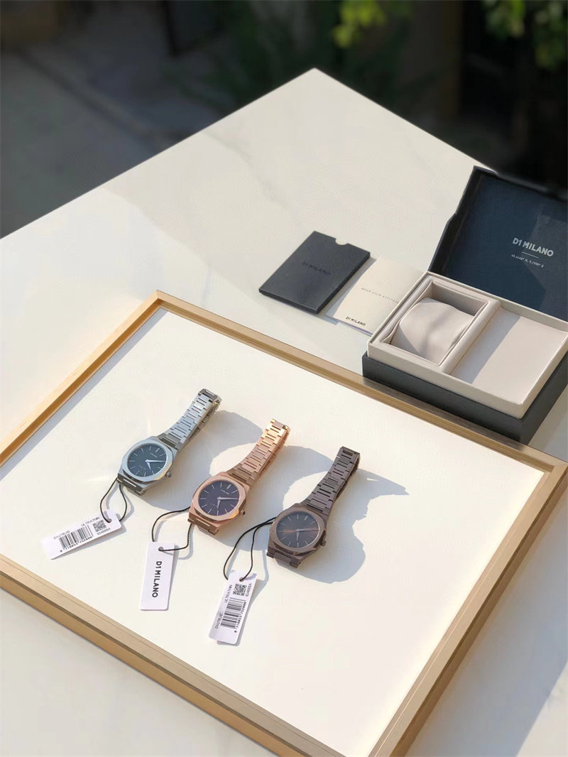 d1 milano男士腕表ultra thin bracelet石英表个性时尚超薄款男表