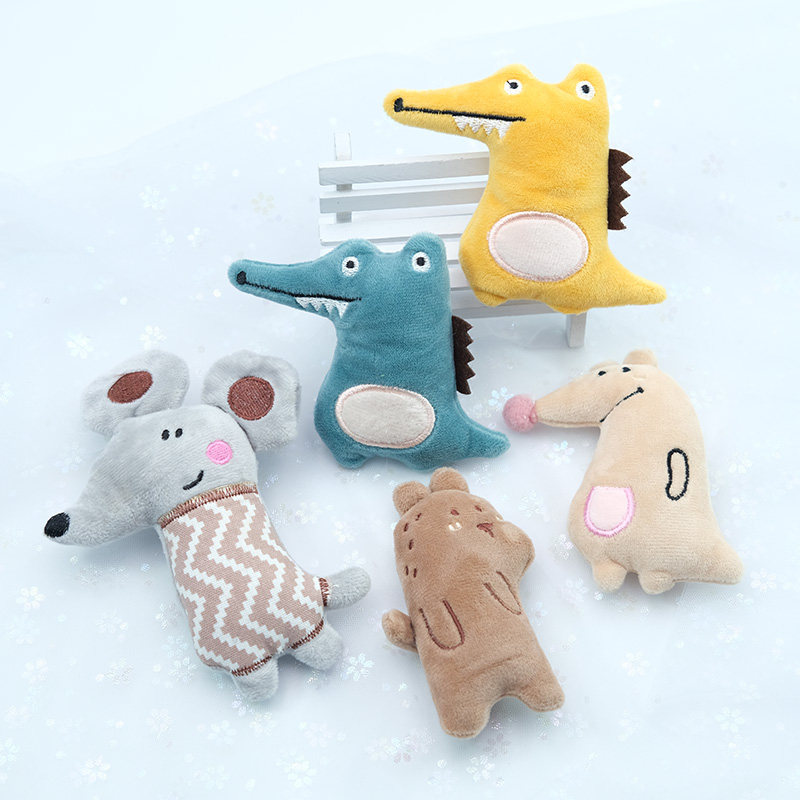 可爱毛绒玩偶胸针立体卡通老鼠鳄鱼围巾配饰儿童背包公仔装饰别针