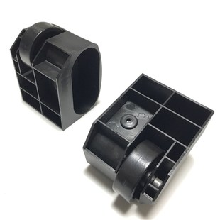 塑料管塞管堵头配8040椭圆管脚套健身车脚轮动感单车脚管移动轮