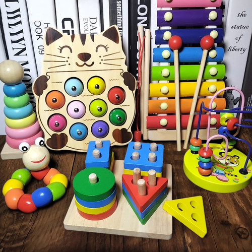 婴幼儿童小猫磁性钓鱼玩具专注力
