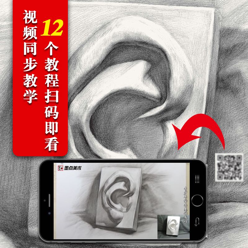 青少年绘画基础教程素描石膏像素描入门自学零基础素描画像素
