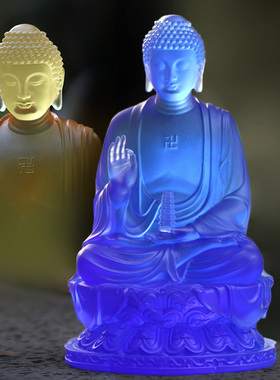琉璃托塔药师佛佛像摆件