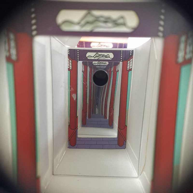 无限长廊光线射物理科教材料包折科技小制作小学科学实验手工推