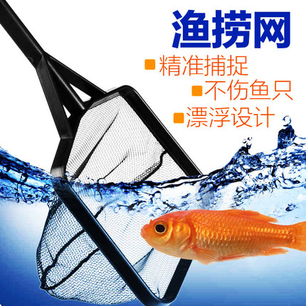 捞鱼网鱼缸家用鱼捞大号小鱼网金鱼网捞网兜鱼抄网小号细眼渔捞