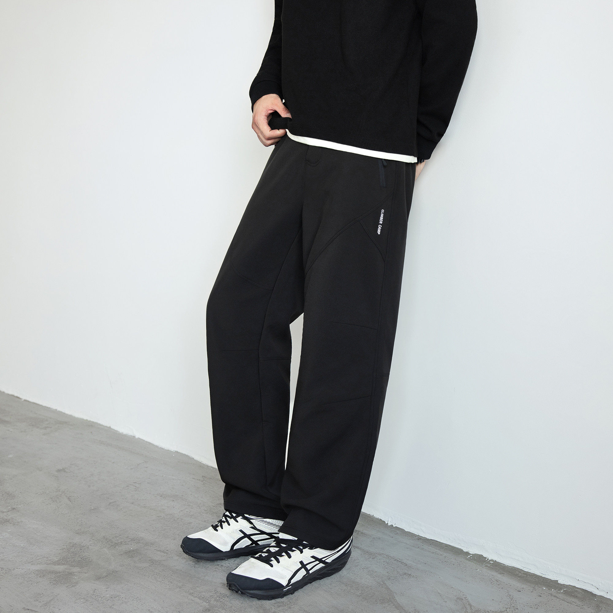 唐狮2025秋冬季休闲长裤男士加绒保暖直筒裤宽松百搭潮流黑色男裤,男装,休闲裤,淘宝优惠券,粉丝福利购,淘宝优惠卷