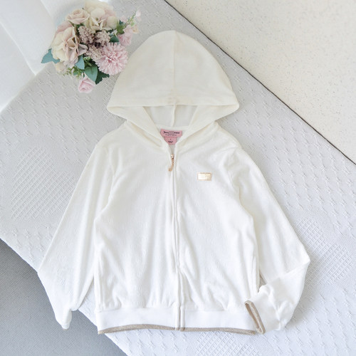 美单6-12女童连帽时尚开衫外套