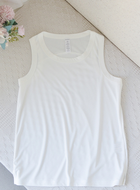 美单专业运动！！！成人女装~XS-XL纯色白色薄款透气速干运动背心