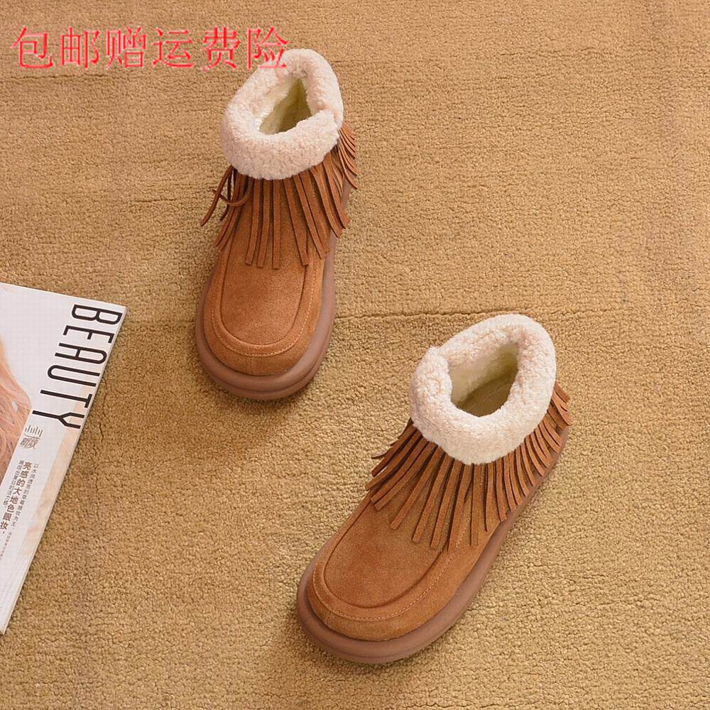 马丁靴雪地靴真皮女鞋