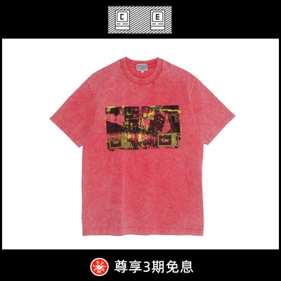 【5折现货】时髦搭配需求不断~LIFE CAV EMPT C.E蜡染做旧短袖T恤