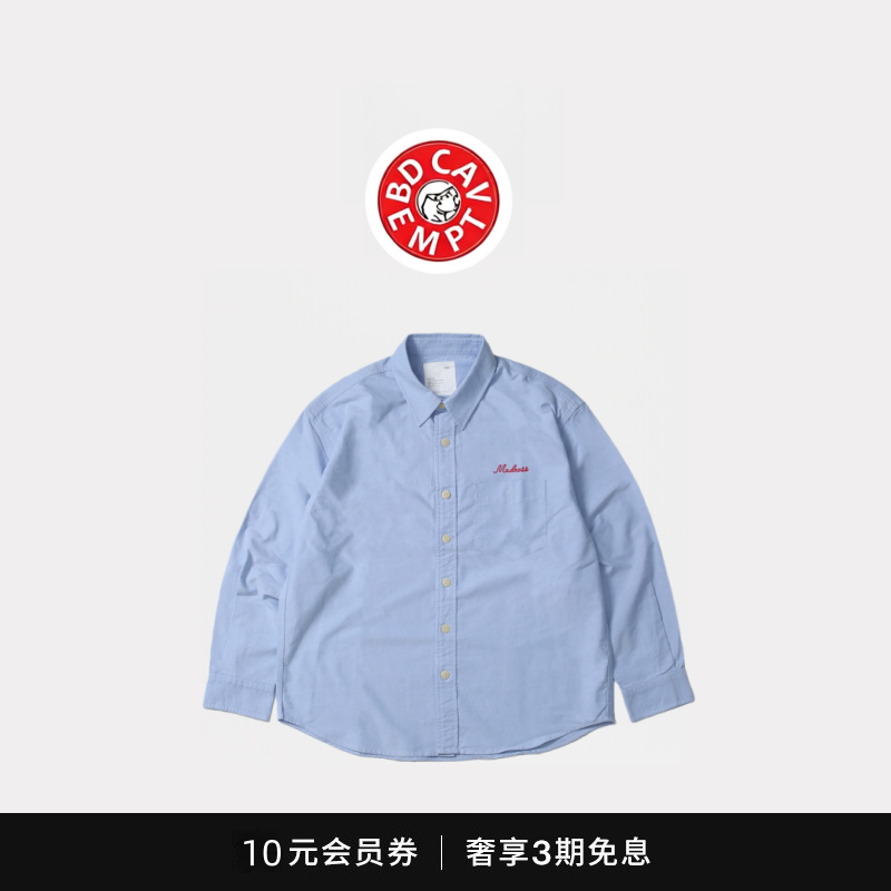 [5折现货]BD CAVEMPT广州限定款字母刺绣长衬衫 余文乐同款25SS