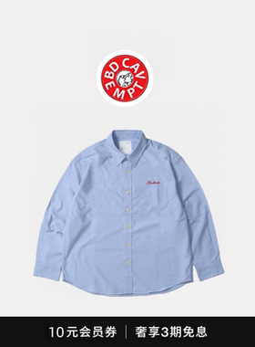 [5折现货]BD CAVEMPT广州限定款字母刺绣长衬衫 余文乐同款25SS