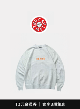 [5折现货]BD CAVEMPT logo sweatshir字母圆领长袖厚棉T男女同款