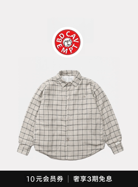 [5折现货]BD CAVEMPT余文乐同款日系原宿风 夹棉加厚格子衬衫外套