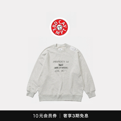 [5折现货]BD CAVEMPT X N.HOOLYWOOD 十周年限定联名圆领卫衣