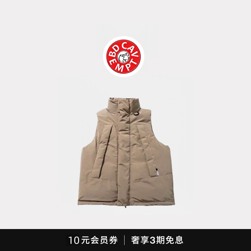 [5折现货]BD CAVEMPT日系宽松机能风工装多口袋防水保暖羽绒马甲