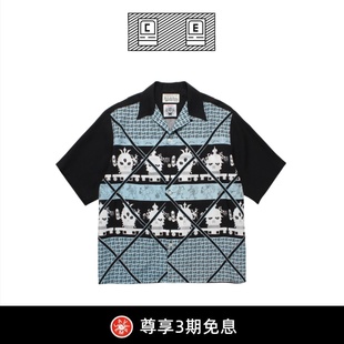 方格夏威夷短袖 CAVEMPT 夏让你秒变潮人 衬衫 夏日bi备