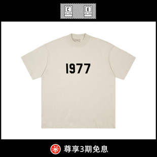 【5折现货】LIFE CAVEMPT 1977数字印花男女同款情侣短袖T恤