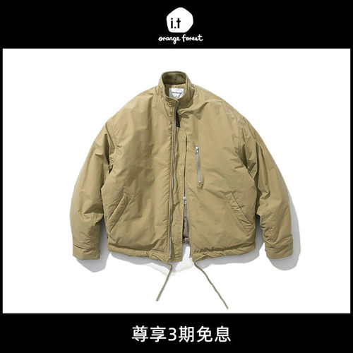 【5折现货】精神又好看~怒推！立领工装男宽松廓形短款棉服外套