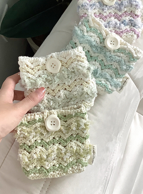 暮色｜MINI波波包毛线手工diy材料包钩针编织包礼物钩织原创卡包
