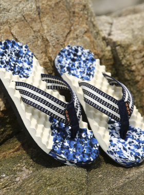 时尚沙滩人字拖迷彩拖鞋防滑软底