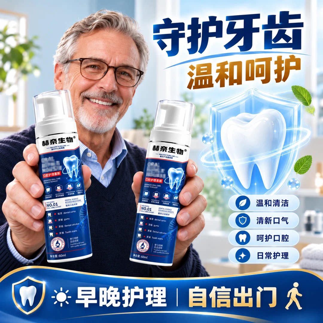 口腔修护慕斯【赫奈生物德 国 研 发口腔 漱口护 理慕斯