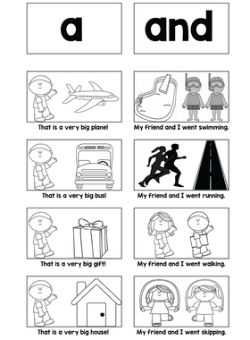 英语启蒙sight words 220高频词单词英文故事句子黑白卡教材学具