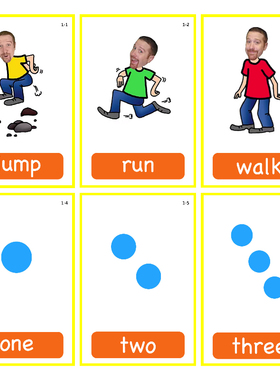 幼儿童小学入门0零基础英语Wow English少儿英语单词学习卡片教具