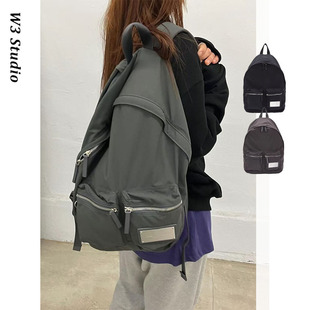 W3Studio韩系小众赵露思妍妍同款MK双肩包学生书包休闲大容量背包