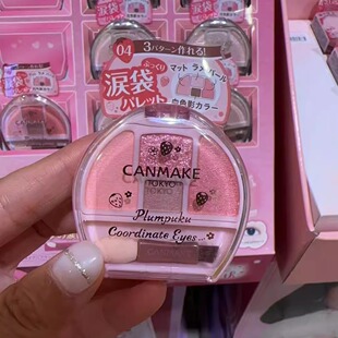 日本本土CANMAKE/井田25年新品卧蚕四色眼影盘修饰眼部轮廓泪袋04