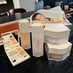 日本本土SEKKISEI 雪肌精25年新BLUE水润隔离粉底液遮瑕盘定妆粉